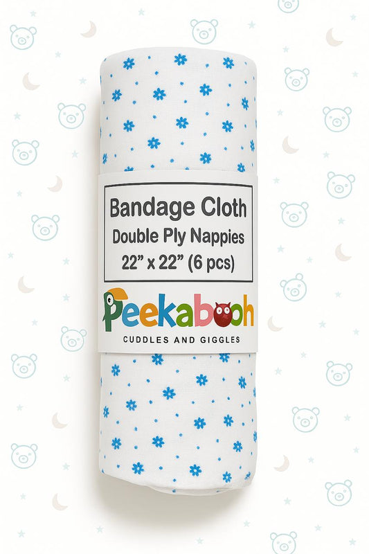 Bandage Cloth Nappies (Printed, Double ply 22*22 size)