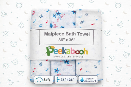 Malpiece Baby Towel Double Ply Printed
